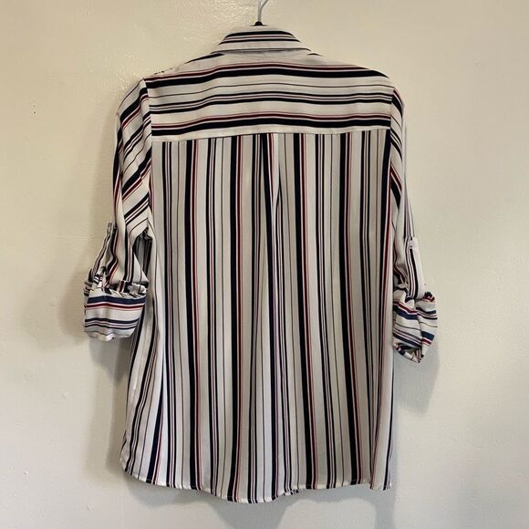 OVI Polyester Striped Blouse - Picture 8 of 9